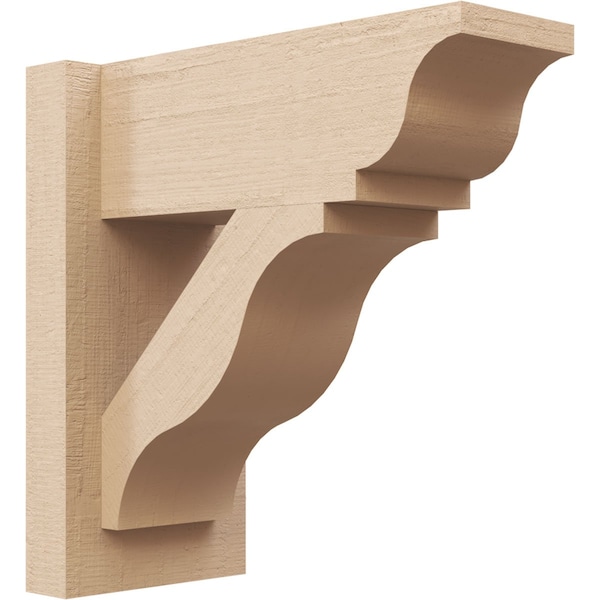 Ekena Millwork 5 1/2-in W x 12-in D x 12-in H Funston Trad Rough Cedar Woodgrain TimberThane Outlooker, Primed Tan OUTUR055X12X12FST04RCPR - main